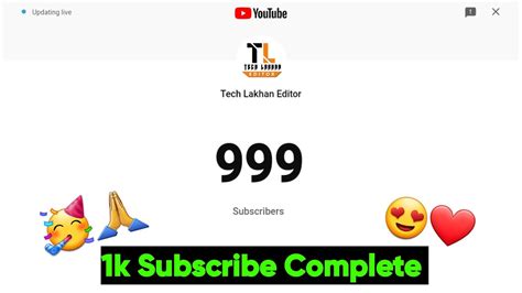 1.1k subscribers means|Check your YouTube subscriber count .